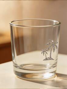 4pcs "Palm Tree Island" Creative Shiny Rearview Mirror Stickers Suitable For Cars, Trucks, Motorcycles, Sparkling Stickers, Super Easy To Apply And Remove Without Residue - Coconut Trees - View 5