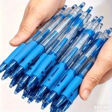 22pcs Large Capacity Ballpoint Pen Set, Blue Ink, Comfortable Grip Quick-Drying, [2pcs Pens + 20pcs Refills] 0.5mm Fine Tip, Smooth Writing, Ideal For Note-Taking And Writing, Perfect For Office And Study, Great Gift For Birthday, Christmas, Halloween, Valentine's Day, New Year, Friends, And Easter - 22pcs - View 1