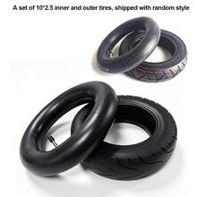 10 piezas Combo de neumático y cámara de 2.50", incluye 10 piezas de cámaras de aire reforzadas de 2.50", adecuado para Zero 10X, Kugoo M4 Pro, Dualtron y neumáticos de ciudad para scooters eléctricos - Cámara de aire + cámara de aire - Ver 10