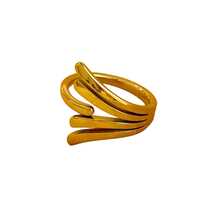 VKHK 1 chiếc nhẫn thép không gỉ mạ vàng 18K, thích hợp cho nữ đeo hàng ngày, quà tặng. - nhẫn - Xem 4