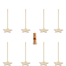 3 piezas Soporte de exhibición de donas de madera - Perfecto para decoración de cumpleaños, boda y fiesta - Albaricoque - Ver 19