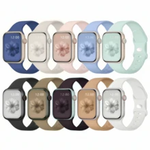10条装柔软硅胶运动表带，兼容 38mm、40mm、41mm、42mm、44mm、45mm、46mm、49mm，适用于 Series 10、SE、9、8、7、6、5、4、3、Ultra，时尚健身必备礼品套装 - 多色9 - 查看 9