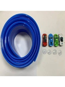 4-5米儿童DIY超长组装轨道赛车套装，反重力惯性车，互动亲子玩具，适合3-12岁男孩女孩，礼品（车型和颜色随机） - 彩色 - 查看 16