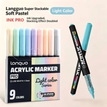 Bộ 9 bút vẽ màu acrylic Languo, 720 màu, đầu bút mềm có thể pha trộn, thích hợp cho vẽ tranh, thủ công DIY, dụng cụ mỹ thuật trường học, các lớp học nghệ thuật, mùa tựu trường và nhiều hơn nữa. - Nhiều màu - Xem 39