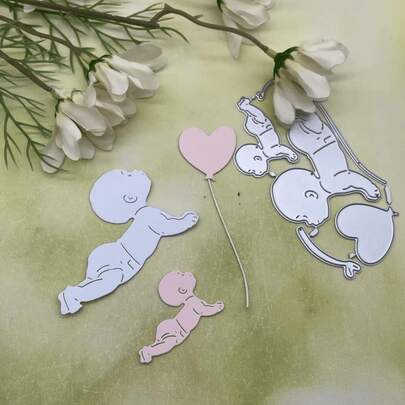 手工剪贴簿刀模，模切模板，适用于工艺卡片制作，碳钢材质，高精度，可重复使用