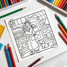 Sách tô màu COZY GIRLS dành cho người lớn và trẻ em, đậm nét và dễ tô, thiết kế tối giản khổ lớn giúp bạn thư giãn, bao gồm các họa tiết dễ thương và thoải mái (đậm nét và dễ tô), quà tặng Ngày của Mẹ, đồ dùng học tập cho năm học mới. - Thời gian dành cho các cô gái - Xem 8