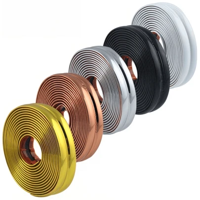 1条/3米/118.11英寸自粘PVC装饰条，墙面装饰线，金属装饰条，天花板装饰条，镜框装饰