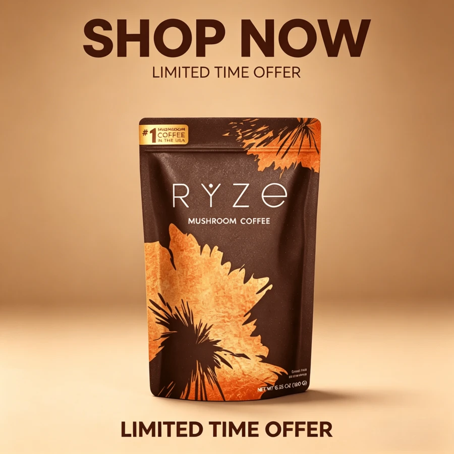 Ry.Ze Mushroom Coffee: Organic Quality, Encounter Between Mushrooms And Coffee, Awakening Daily Vitality - 1PC - View 1