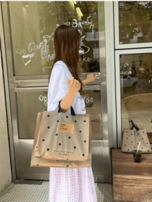 50入 11"X11" 派對服飾包裝袋 女款購物袋 高級裝飾包裝袋 加厚防水便攜大容量托特袋 波點圖案服飾包裝袋 戶外旅行日常使用裝飾禮品包裝袋 可重複使用 適用於節日、新年、婚禮、派對、購物、生日禮物袋、派對裝飾禮品袋 - 包裝袋 - 查看 6