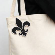 10pcs/Pack Black & Gold Iris Flower Embroidered Cloth Patches, Clothing Appliques - Cloth Patch - View 9