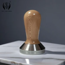 1pc Italian Coffee Tamper, Coffee Tamper, Comfortable Wooden Handle, Smooth Stainless Steel Base, Diameter: 51/53/58mm - Multicolor - View 17