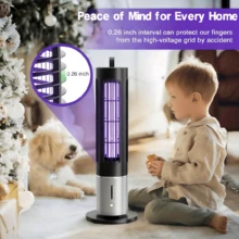 NURSETEK 1pc Rechargeable Desktop Mosquito Killer Lamp, Portable Type-C Rechargeable Stun Gun With Three Timer Settings, Suitable For Indoor Insect And Fly Control Traps In The Home. - Multicolor - View 7
