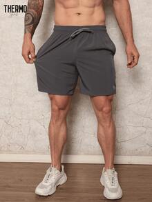 Kit Of 3 Men's Beach Shorts With Lycra, Suitable For Gym, Running, Crossfit, Plain, Basic - 黑色/海軍藍/灰色 - 查看 8