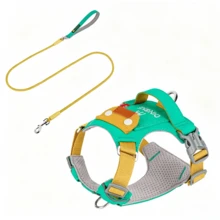 HP626 多功能魔术口袋宠物背带，多用途口袋可放置垃圾袋、小型配件/宠物身份标签或联系信息纸，时尚实用，防逃脱，高可见度反光，轻便透气。 - 彩色 - 查看 27