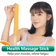 Gậy massage cán gỗ hình bắp ngô - Giảm đau cổ và lưng, thư giãn toàn thân, lối sống lành mạnh, gậy massage cán gỗ có lớp cao su, dụng cụ massage cầm tay di động, thích hợp cho gia đình, phòng tập thể dục, văn phòng, ngoài trời, thư giãn cơ thể và tâm trí, quà tặng. - Chuỗi động tác xoa bóp và vỗ nhẹ - Xem 10