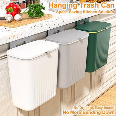 Thùng rác nhà bếp treo có nắp, thùng rác gắn cửa tủ không cần khoan, thùng rác dung tích lớn tiết kiệm không gian cho nhà bếp, phòng tắm, phòng ngủ, văn phòng, thùng rác gia dụng tối giản kiểu Bắc Âu, thùng rác, thùng rác nhà bếp, thùng rác, thùng rác cho phòng tắm, thùng rác nhà bếp, nhà bếp, đồ dùng nhà bếp, tủ đựng thùng rác