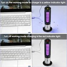 NURSETEK 1pc Rechargeable Desktop Mosquito Killer Lamp, Portable Type-C Rechargeable Stun Gun With Three Timer Settings, Suitable For Indoor Insect And Fly Control Traps In The Home. - Multicolor - View 3