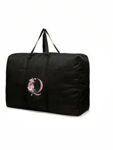 Foldable Travel Bag Unisex Storage Bag Portable Women's Handbag Men's Large Capacity Luggage Bag Multifunctional Travel Accessory - Black - View 4