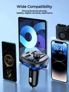 REMAX 带RGB灯光的蓝牙车载充电器，适合作为送给男朋友的礼物 - C91 - 查看 8