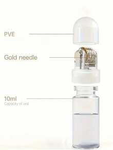 64-Needle Microneedle Beauty Roller, Microneedle Skin Care Anti-Aging Whitening Essence Roller, Reusable Titanium Alloy Microneedle Roller For Microneedling Treatment, Home Facial And Scalp, 2-In-1 Beauty Tool 0.25mm/0.5mm/0.75mm, Professional Quality Suitable For Men And Women - Clear - View 10