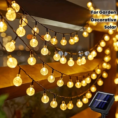 20/50/100 LED Indoor Atmosphere Decoration Lights, IP44, Paired With Crystal-Like Bubble Balls. Suitable For Garden Scenery, Tree Decoration, And Enhancing The Ambiance Of Weddings, Parties, And Festivals.