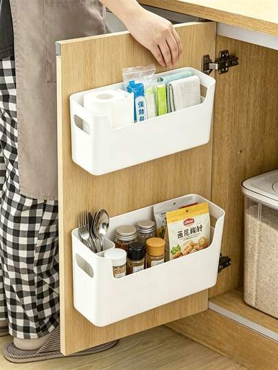 1 Giá treo tường đa năng dùng để đựng nhiều loại dây cáp, điều khiển từ xa và đồ dùng văn phòng. Thích hợp cho văn phòng và phòng ngủ, có thể đặt trên bàn hoặc treo tường, dùng để lưu trữ đồ dùng nhà bếp, giỏ đựng đồ, giỏ đựng đồ gia dụng, không gian lưu trữ dưới bồn rửa, màu xanh dương.