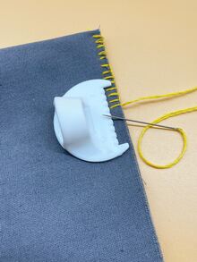 3mm/4mm Double-Gauge Edge Stitching Ruler, Multi-Functional Quilting Auxiliary Ruler, Suitable For DIY Hobbyists, Beginners, Home Sewing, Clothing Repair, Fabric Crafts - Sewing Spacing Double Teeth - View 4