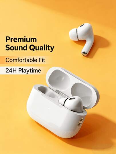 TWS Wireless Earbuds, In-Ear Bluetooth Headphones With Microphone, Smart Touch Control, Sweat-Proof Design, Suitable For Running, Sports, Music, Daily Use, Compatible With All Smartphones