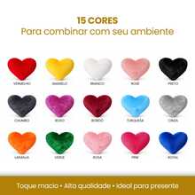 Plush Heart-Shaped Pillow In Various Colors, Silicone - vermelho - 查看 5