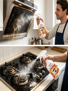 Powerful Grease Cleaner Kitchen Multi-Purpose Spray, Degreaser & Stain Remover With No Residue, Heavy Grease Killer, Clean & Shiny Without Damaging Surfaces (Randomly Sent New Or Old Version) - Liquid - View 8