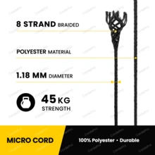 Micro Cord 1.18mm Paracord 50M Spool Strong Versatile Rope For DIY, Bracelets, Lanyards, Jewelry Beading, Outdoor - Multicolor - View 4