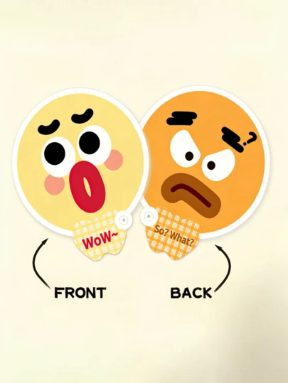 1pc Double-Sided Foldable Handheld Fan With Portable Storage Bag, Easy To Fold And Store, Manual Fan Brings Coolness, Small Gift