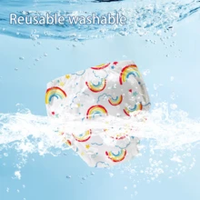 3pcs Reusable Potty Training Pants, Unisex Baby/Toddler, Leak-Proof, Highly Absorbent & Soft Fabric, Quick Drying, Washable - Multicolor - View 5