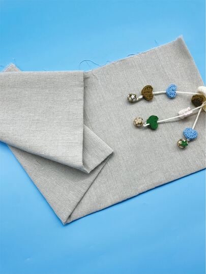 19.69*59 英寸，适合初学者的纯米色天然亚麻布，无需二次裁剪，建议手洗以保持原有质感，适用于刺绣练习、服装制作、家居装饰、DIY、陶艺、手工制作等。