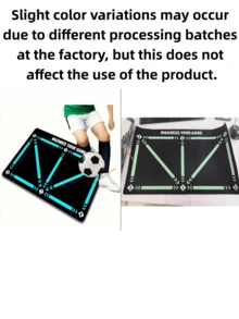 One Soccer Training Mat, Available In Multiple Everyday Sizes - Improves Footwork And Ball Control. A Durable Soccer Training Tool Suitable For Mastering Ball Skills, Especially Ideal For Soccer Practice And Agility Training. Perfect For Outdoor Sports In Spring. Also Suitable For Indoor Soundproofing And Fitness, Providing Quiet Operation, Shock Absorption, And Slip Resistance. - Multicolor - View 10