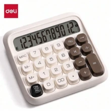 DELI TE36 Calculator: Fast Financial Calculations, Wide Screen, Large Buttons, Stable And Non-Slip For Office Use - Multicolor - View 9