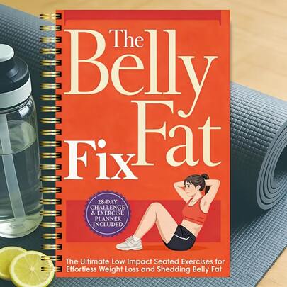 Cẩm nang thử thách giảm mỡ bụng 30 ngày - Sách hướng dẫn tập luyện in màu toàn trang để giảm cân và giảm mỡ bụng, kèm kế hoạch theo dõi bữa ăn, nhật ký đóng gáy xoắn - Các tư thế yoga nhẹ nhàng, kế hoạch ăn uống, theo dõi tiến độ - Phù hợp cho phụ nữ, người cao tuổi, người thừa cân, người mới bắt đầu tập thể dục - Món quà lý tưởng