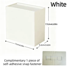 1pc Wall Mounted Clean Swab Storage Box, Cosmetics Storage Box, Jewelry Storage Box, Plastic Storage Rack, Used For Organizing And Storing Clean Swabs, Dental Floss, Hair Cords, Hair Clips, Makeup Pad, Powder Puff, Suitable For Home, Dormit - Multiple Colour - View 14