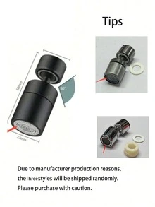 新款厨房水龙头喷头过滤器，360°旋转防溅水龙头起泡器，厨房水槽水龙头泡沫喷头 - 多色 - 查看 6