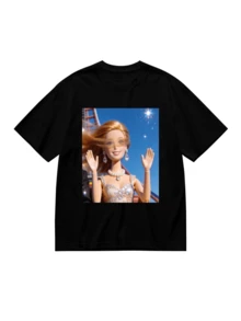 Playera de  con Motosierra, Playera de  Ciberspacial, Top Gráfico Extremo de  Mexicana, Playera Genial de  Oscura, Playera Negra Oversize Y2K, Regalo para Amantes de , Ropa Urbana Mexicana, Playera de Techwear Casual para Muj - Negro - Ver 2