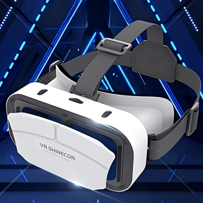 (Không kèm pin, không dây hoặc mạch điện tử) Kính VR xem phim 3D, kính thực tế ảo nhập vai đầy đủ chức năng dành cho game thủ, kính VR kỹ thuật số 3D, phụ kiện chơi game. Món quà chơi game thiết yếu cho mùa tựu trường, tốt nghiệp, Halloween và Giáng sinh.