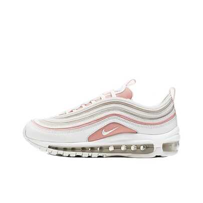  Nike Air Max 97 Retro Non-Slip Durable Breathable Low-Top Casual Running Shoes, Unisex, White