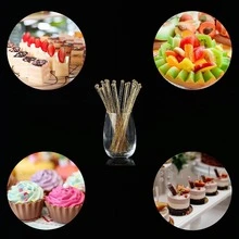 100 que khuấy bằng acrylic trong suốt, màu vàng sáng bóng - dài 7,24 inch, thích hợp cho đám cưới, Giáng sinh, sinh nhật, sự kiện ngoài trời, quán bar, tiệc độc thân, cửa hàng đồ uống, tiệm bánh, tiệc tốt nghiệp. - Nhiều màu - Xem 7