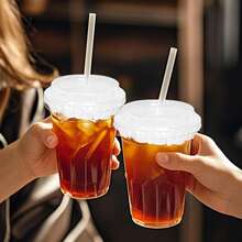 50/100/500pcs Coffee Anti-Leakage Paper Membrane, Anti-Oil Spill, White Leakage-Proof Cup Lid Liner, Suitable For Milk Tea, Coffee And Other Beverages, Sealing Membrane, Applicable For Commercial And Personal Use, Drinkware Accessories - Multicolor - View 5