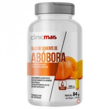 OLEO SEMENTE DE ABOBORA 60 CAPSULAS ANTIOXIDANTE - CLINICMAIS - 60 unidades - Visão 1