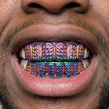 1 pieza Grillz brillante y colorido de 6 dientes/8 dientes, accesorio unisex para fiestas y festivales de música - Multicolor - Ver 9