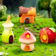 1/3 piezas Decoración de accesorios de plantas suculentas con hongos artificiales coloridos y paisaje de musgo micro - A - Ver 3