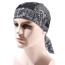 1pc Elastic Chameleon Pirate Hat (Pattern Random), Cycling Sports Headband Bandana For Men & Women,Beach,Travel - Solid Color - View 2