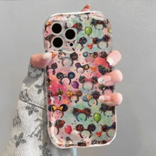 Disney. What Minnie Mouse Themed Phone Case Featuring Fun Character Headbands And Colorful Balloons. Compatible With IPhone 17, 16, 15, 14, 13, 12, And 11 Pro Models. Made Of TPU, With Shockproof Protection. A Perfect Gift For Family, Friends, Birthdays, Holidays, And Special Occasions. - trắng - Xem 3