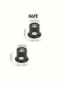 10X/15X Lupa con máscara para los ojos, adecuada para reparación de joyas y relojes, diseño ergonómico con diadema ajustable, lupa de mano para inspección de precisión y elaboración de joyas, superficie metálica de moda, estructura duradera, lupa para reparación de relojes, lupa para elaboración de joyas, lupa de alta magnificación - Multicolor - Ver 6